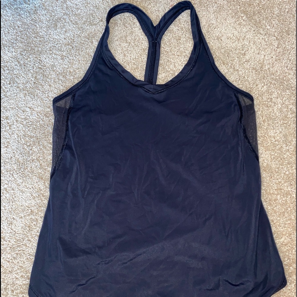 Lululemon Black Racerback Tank Top Size 4